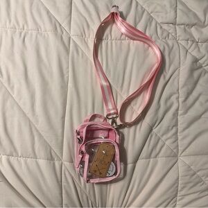 Pink Clear Stadium Approved Crossbody Bag